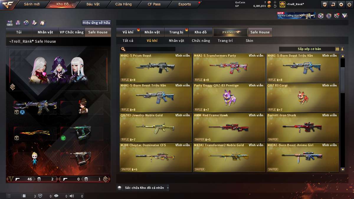 shop acc cf uy tin gia re